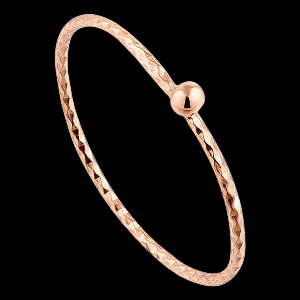 ANIA HAIE TEXTURE MIX ROSE GOLD SMALL BALL RING