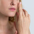 ANIA HAIE TEXTURE MIX ROSE GOLD SMALL BALL RING - MODEL VIEW