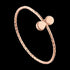 ANIA HAIE TEXTURE MIX ROSE GOLD DOUBLE DISC RING