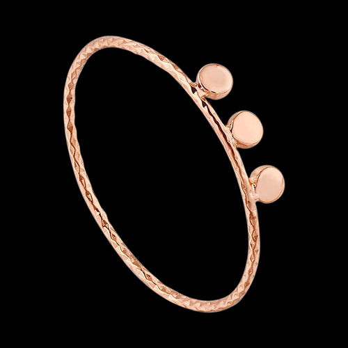 ANIA HAIE TEXTURE MIX ROSE GOLD TRIPLE DISC RING