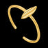 ANIA HAIE TROPIC THUNDER GOLD LEAF ADJUSTABLE RING