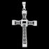 SAVE BRAVE MEN’S DAVIS STAINLESS STEEL CELTIC CROSS NECKLACE - FRONT VIEW