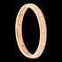 ELLANI STERLING SILVER ROSE GOLD HAMMER SET ETERNITY BAND RING