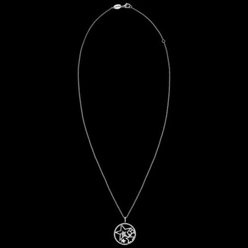 ENGELSRUFER SILVER CZ CIRCLE OF STARS NECKLACE
