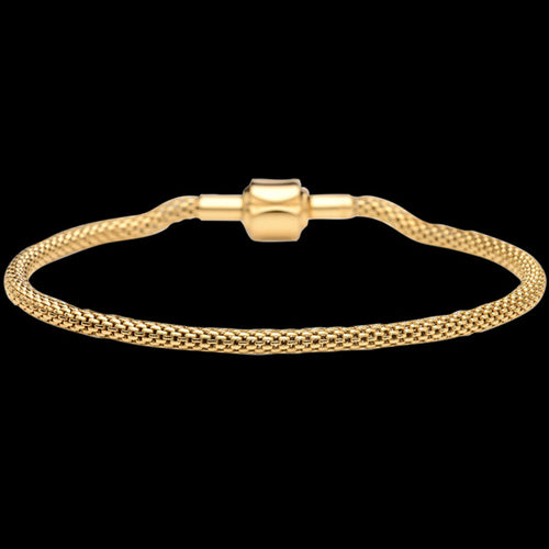 BERING ARCTIC SYMPHONY GOLD STAINLESS STEEL BEAD STARTER BRACELET