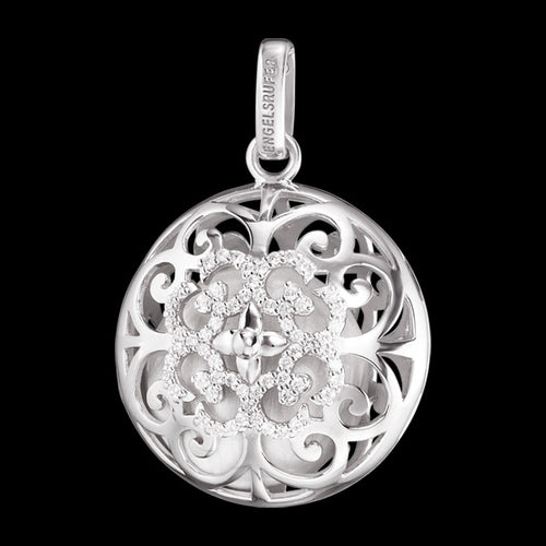 ENGELSRUFER SILVER AIR CZ LUNA SOUNDBALL PENDANT