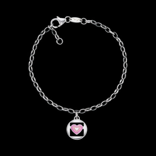 HERZENGEL CHILDREN'S SILVER LOVE HEART BRACELET