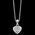 HERZENGEL CHILDREN'S SILVER HEART PAVE CZ NECKLACE