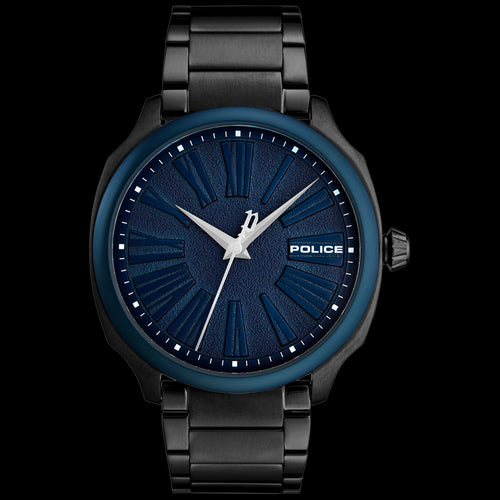 POLICE BAXLEY BLUE DIAL GUNMETAL MEN'S WATCH | AUSTRALIA