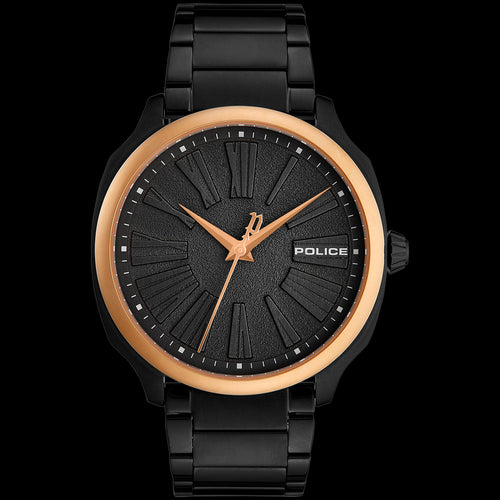 POLICE BAXLEY BLACK & ROSE GOLD MEN'S WATCH | AUSTRALIA