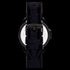 JAG MEN'S HUGO II ALL BLACK LEATHER WATCH - BACK VIEW