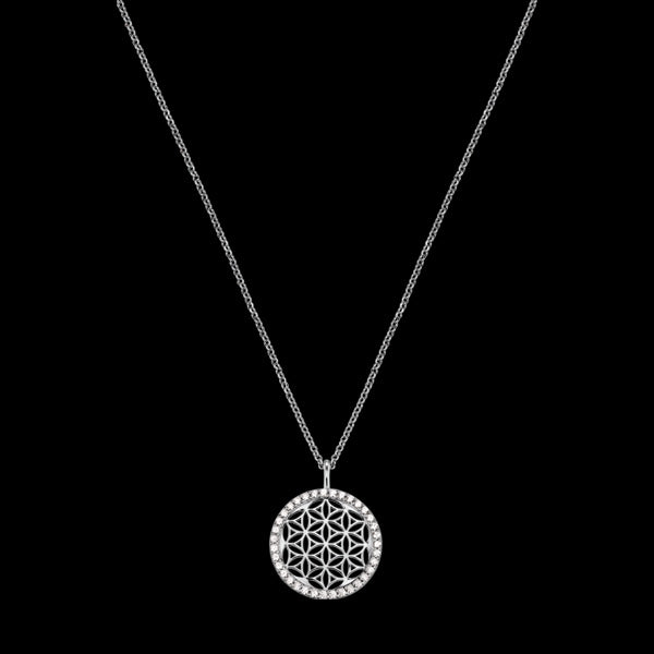 ENGELSRUFER SILVER FLOWER OF LIFE CZ NECKLACE