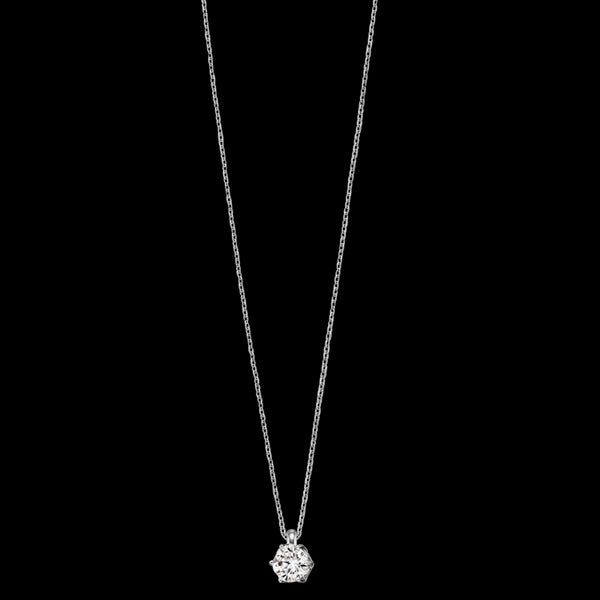 ENGELSRUFER SILVER SHINY SOLITAIRE CZ NECKLACE