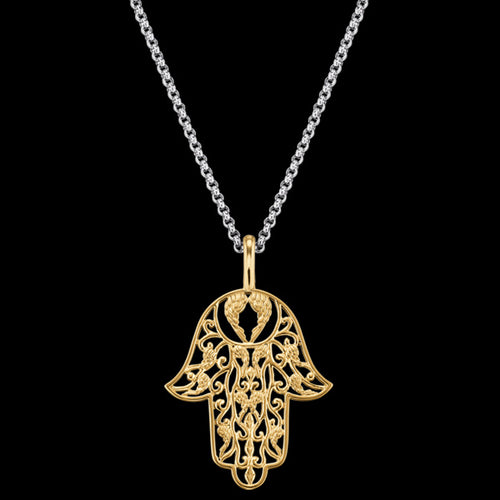 ENGELSRUFER GOLD LITTLE HAND OF FATIMA NECKLACE