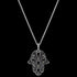 ENGELSRUFER SILVER MARCASITE LITTLE HAND OF FATIMA NECKLACE