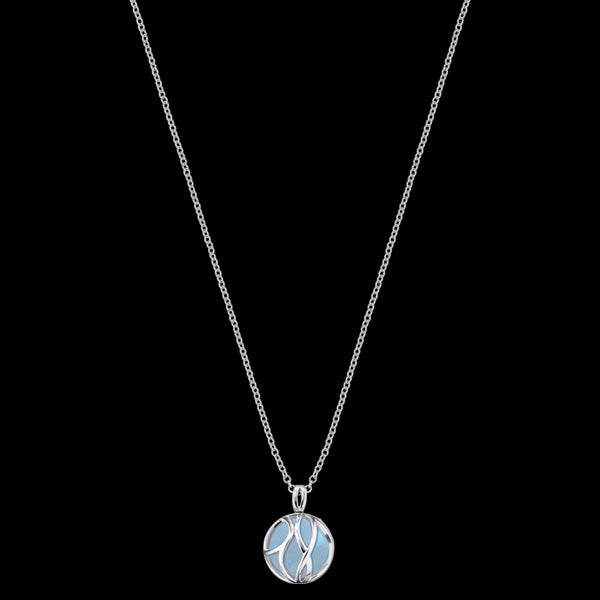 ENGELSRUFER SILVER LITTLE PARADISE AQUAMARINE NECKLACE