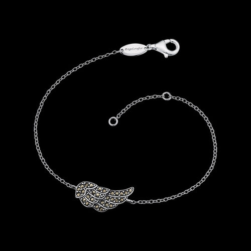 ENGELSRUFER SILVER MARCASITE WING BRACELET