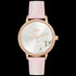 JAG LADIES MIA SILVER DIAL ROSE GOLD PINK LEATHER WATCH