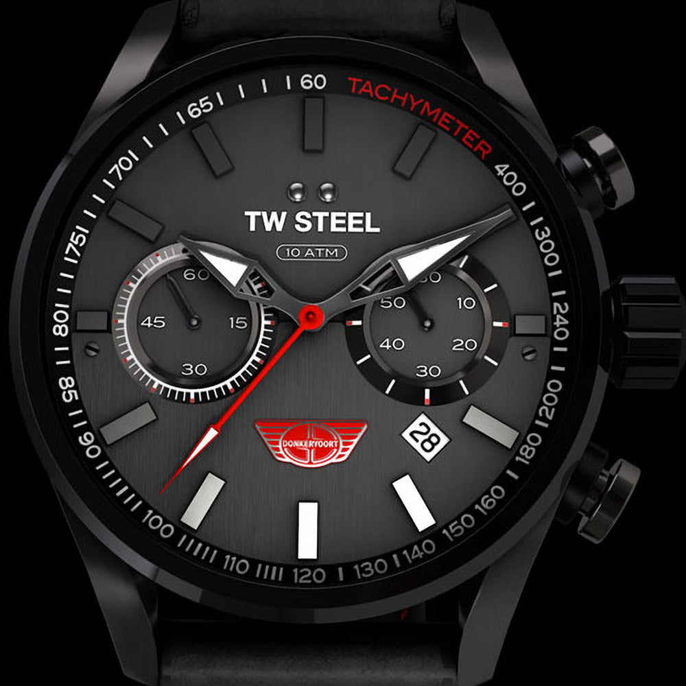 TW STEEL DONKERVOORT 40TH ANNIVERSARY LIMITED EDITION WATCH TW983 - DIAL CLOSE-UP