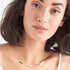 ANIA HAIE TWISTER SILVER TWIST 37-42CM NECKLACE - MODEL VIEW