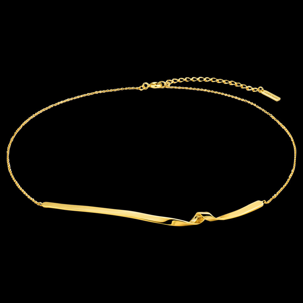 ANIA HAIE TWISTER GOLD TWIST 37-42CM NECKLACE