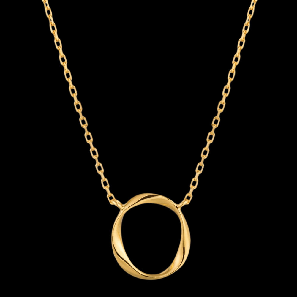 ANIA HAIE TWISTER GOLD SWIRL 39-44CM NECKLACE