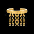 ANIA HAIE FRINGE APPEAL GOLD FRINGE FALL EAR CUFF - FRONT VIEW