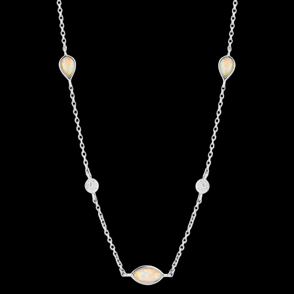 ANIA HAIE MINERAL GLOW SILVER OPAL COLOUR 33-38CM NECKLACE