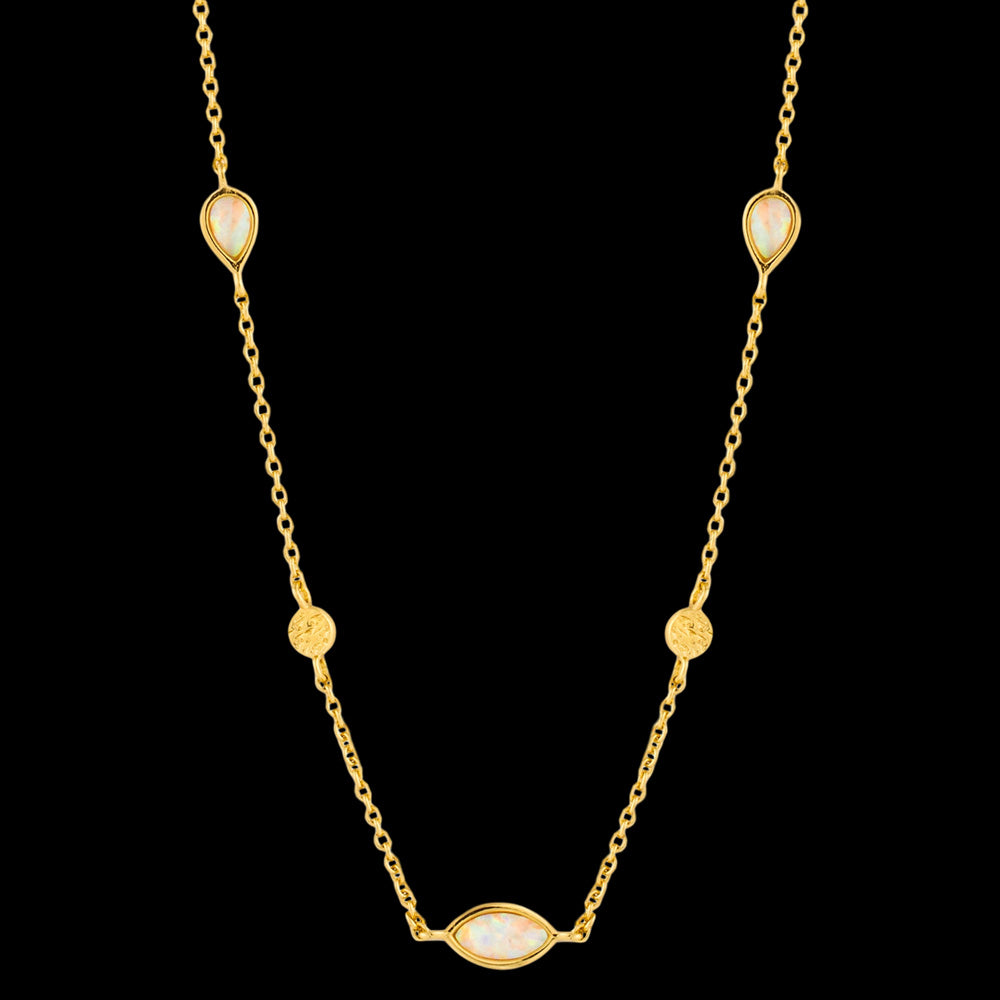 ANIA HAIE MINERAL GLOW GOLD OPAL COLOUR 33-38CM NECKLACE
