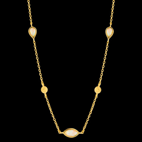 ANIA HAIE MINERAL GLOW GOLD OPAL COLOUR 33-38CM NECKLACE