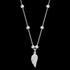 LUXXURY STERLING SILVER WING PAVE CZ BEAD NECKLACE