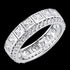 LUXXURY STERLING SILVER BAGUETTE ETERNITY RING