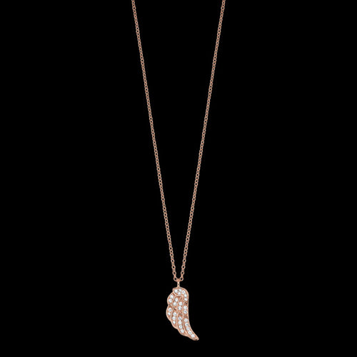 ENGELSRUFER ROSE GOLD CZ LITTLE WING NECKLACE