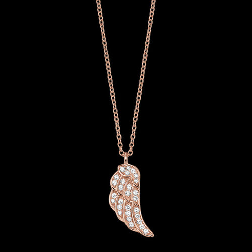 ROSE GOLD WING CZ NECKLACE | ENGELSRUFER AUSTRALIA