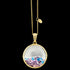 ASTRA PARIS 20MM CIRCLE STERLING SILVER GOLD NECKLACE