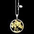 ASTRA TREE OF LOVE 20MM CIRCLE STERLING SILVER GOLD NECKLACE