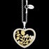 ASTRA NEW BEGINNING 20MM HEART STERLING SILVER GOLD NECKLACE