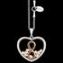 ASTRA INFINITY 20MM HEART STERLING SILVER ROSE GOLD NECKLACE