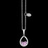 ASTRA FROM THE DREAM 10MM OPAL BIRTHSTONE DROP STERLING SILVER NECKLACE