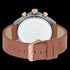 POLICE MEN'S KLEVAN ROSE GOLD TAN LEATHER WATCH - BACK VIEW
