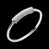 LUXXURY STERLING SILVER TUBE PAVE CZ STACKER RING