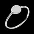 LUXXURY STERLING SILVER PLAIN CIRCLE SIGNET RING