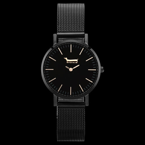 DOXIE BUDDY 34MM BLACK MESH WATCH