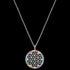 ENGELSRUFER SILVER FLOWER OF LIFE RAINBOW CZ NECKLACE