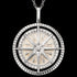 ENGELSRUFER SILVER CZ WIND ROSE NECKLACE - CLOSE-UP