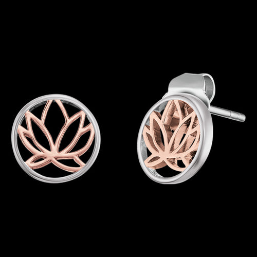 LOTUS SILVER CIRCLE EARRINGS | ENGELSRUFER AUSTRALIA