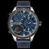 Police Bushmaster Gunmetal Blue Leather Men's Watch | Australia