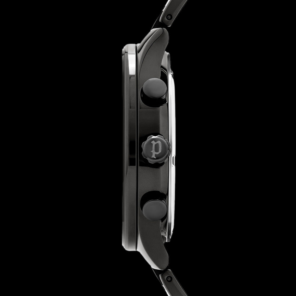 POLICE MEN'S GIFFORD ALL BLACK WATCH - SIDE VIEW