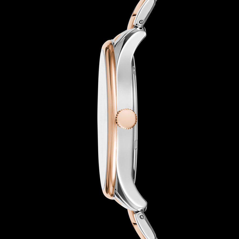 KENNETH COLE WHITE DIAL ROSE GOLD CLASSIC MEN'S LINK WATCH - SIDE VIEW
