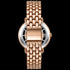 KENNETH COLE ROSE GOLD TRANSPARENCY LADIES LINK WATCH - BACK VIEW